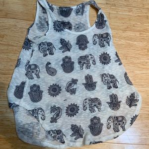 Hippie Boho Knit Tank Top Flowy